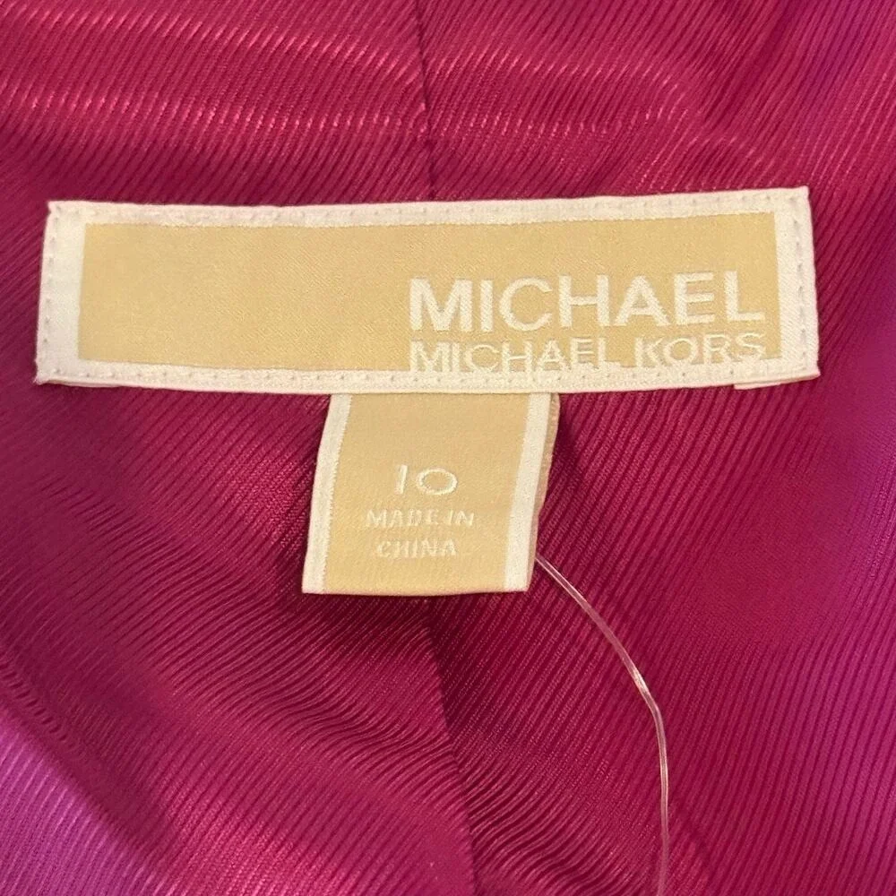 Michael Kors Pink Gold Button Blazer Jacket Womens‎ Size 10